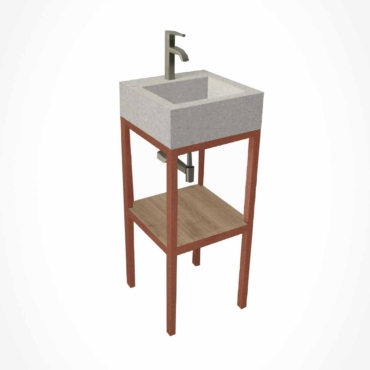 Lavabo en mezcla de materiales